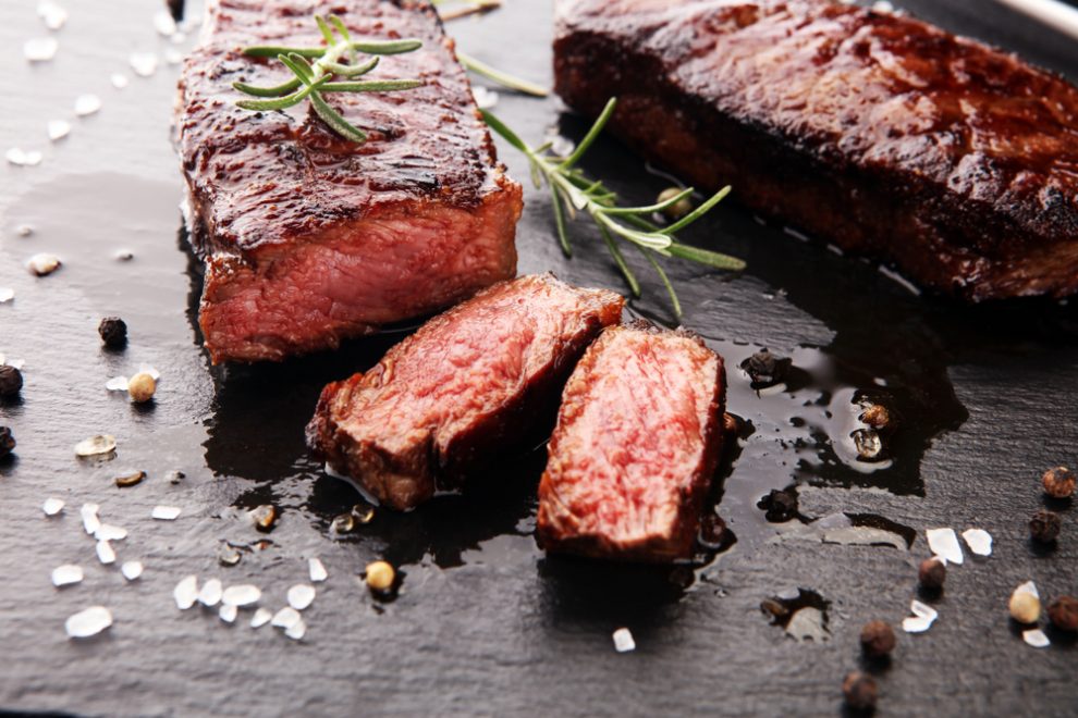 Entrecote braten