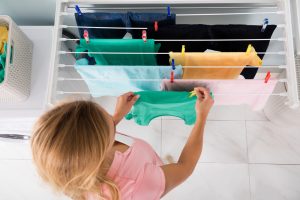 Wäsche in der Wohnung trocknen