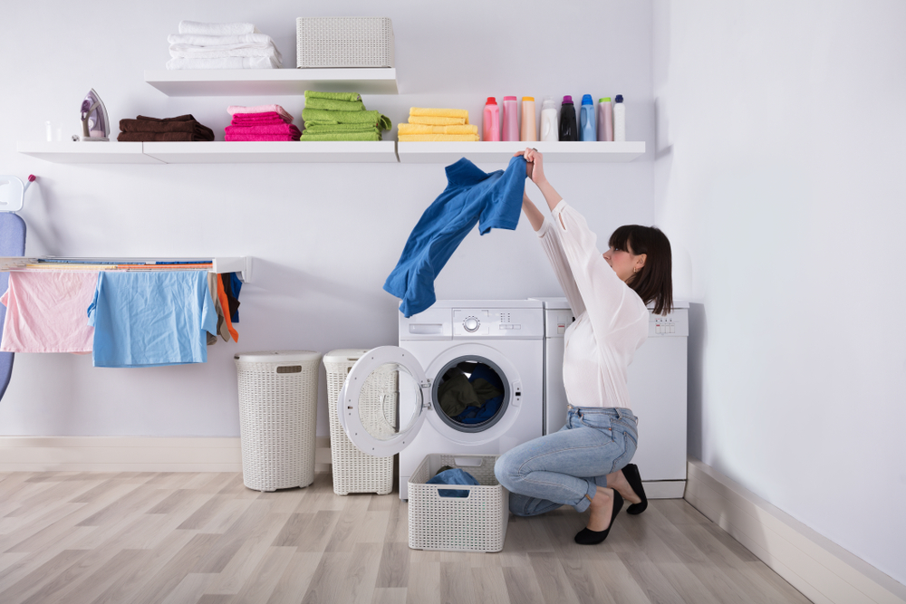 reinigung in der waschmaschine