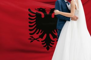 Traditionelle albanische Hochzeit