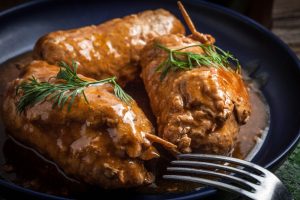 aufgewärmte rouladen