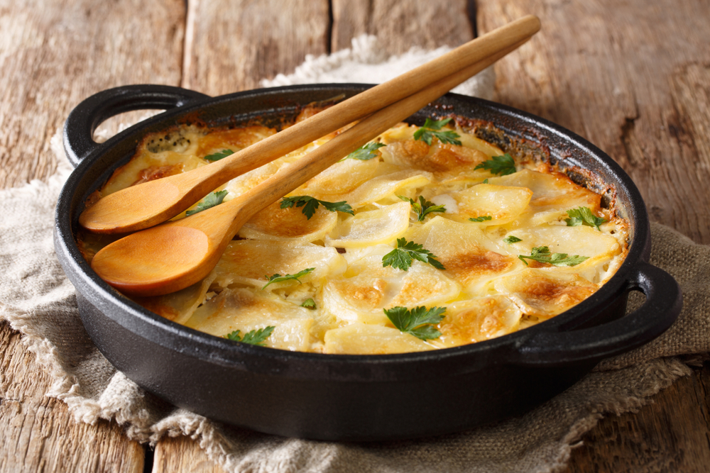 Kartoffelgratin Flüssigkeit