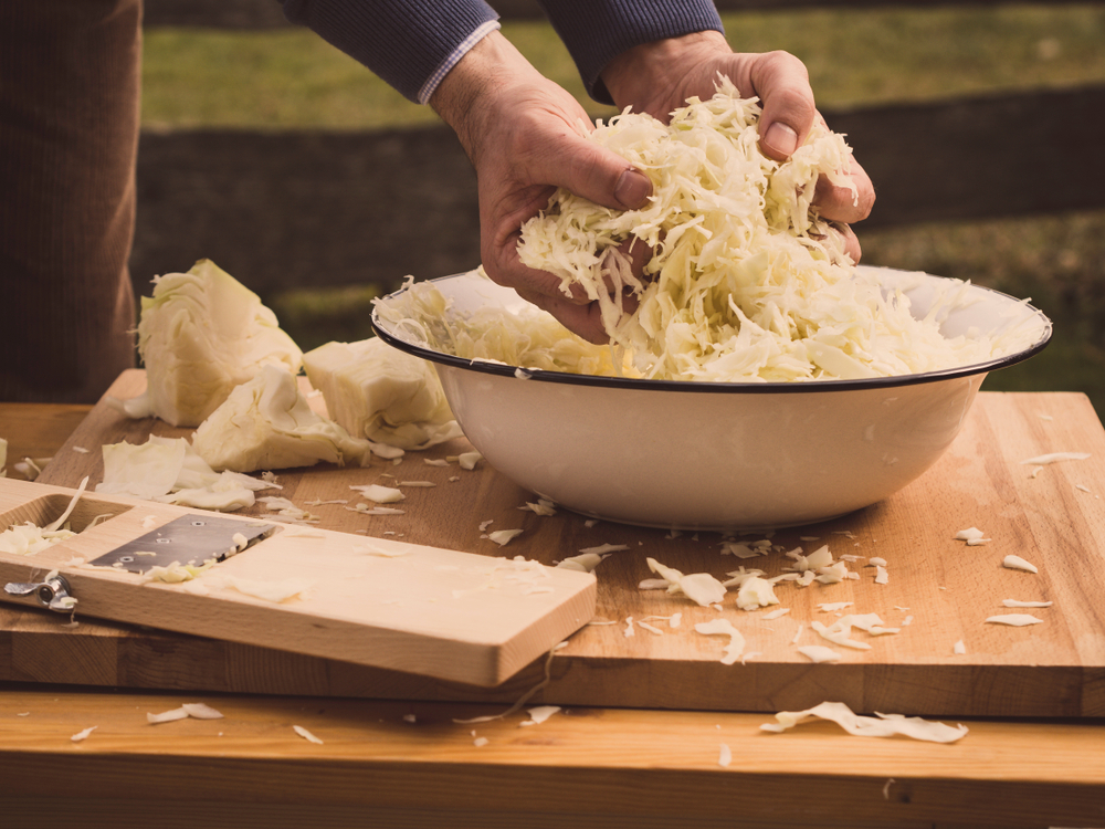 herstellung von sauerkraut